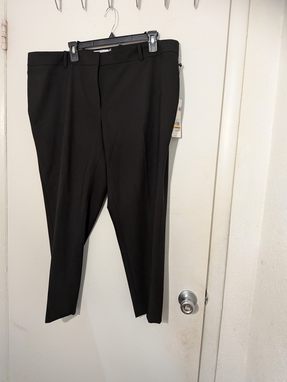 Calvin Klein Black Slim Ankle Trousers
